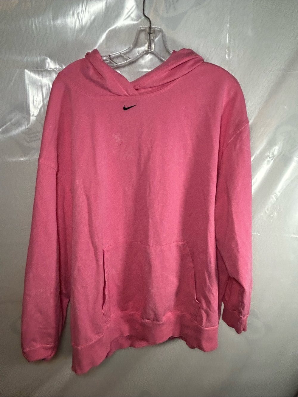 Nike Pink hoodie Sweatshirt with Small Swoosh